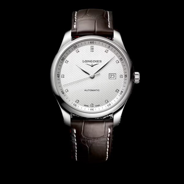 Master Stainless Steel 42 mm Silver Diamonds L2.893.4.77.3