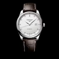 Longines Master Stainless Steel 42 mm Silver Diamonds L2.893.4.77.3
